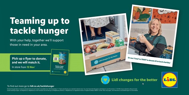 Lidl Tackling Hunger Flyer