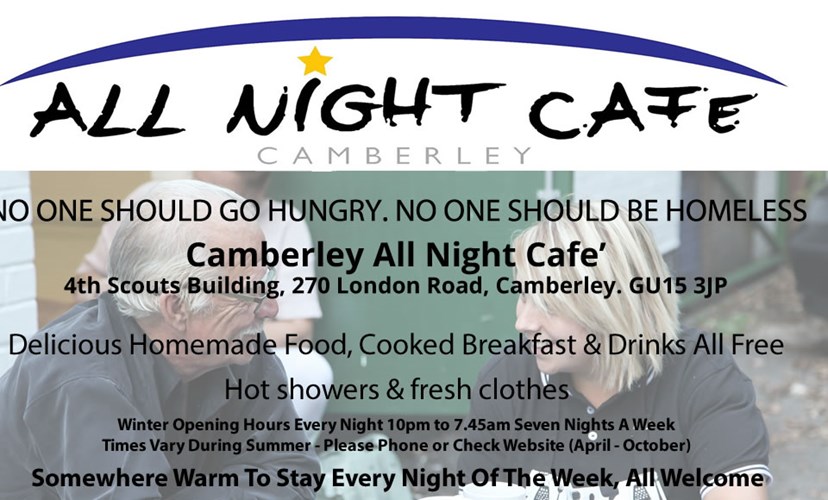 Camberley All Night Cafe For The Homeles Neighbourly